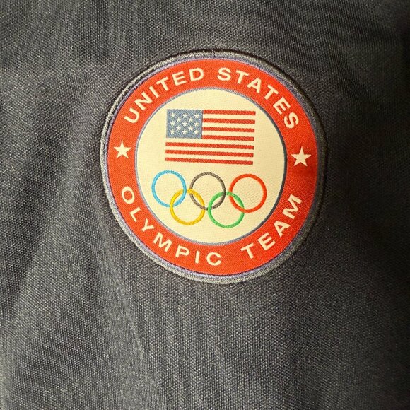 Olympic Team USA Nike Navy Zip Up Track Jacket United States Women's Y2K Medium - Picture 4 of 8
